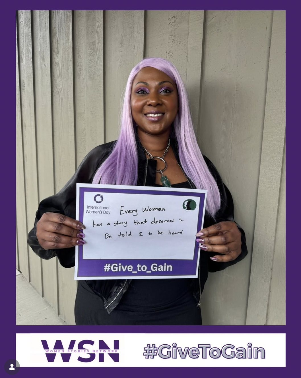 WSN #GiveToGain International Women's Day campaign