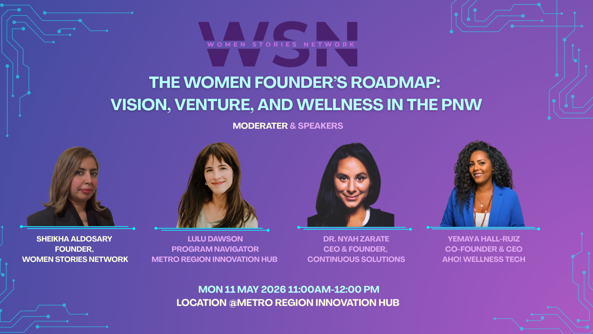 The Women Founder's Roadmap: Vision, Venture, and Wellness in the PNW